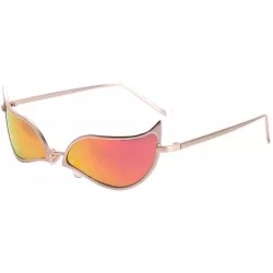 Sport One Piece Sunglasses Doflamingo Glasses Anti UV 100% Sunglasses - Gold - CY189HLG2GK $40.15