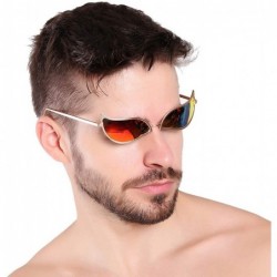 Sport One Piece Sunglasses Doflamingo Glasses Anti UV 100% Sunglasses - Gold - CY189HLG2GK $40.15