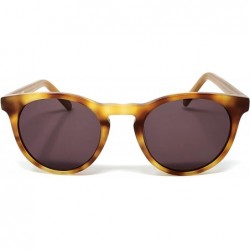Round Unisex Women Men Premium Sunglasses 100% UV Protection - See Shapes & Colors - Brown - CY180MQIT8N $33.30