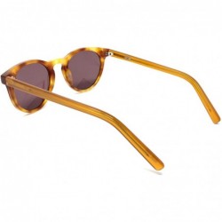 Round Unisex Women Men Premium Sunglasses 100% UV Protection - See Shapes & Colors - Brown - CY180MQIT8N $33.30