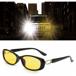 Sport Anti-Blue Light Night Vision Glasses Radiation Protection Fashion Oval Small Driving Sunglasses for women - C1 - CD186X...