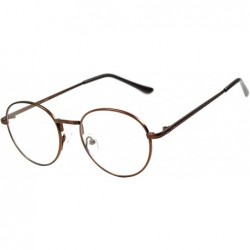 Round Round Retro Small Circle Tint & Mirror Colored Lens 43-55 mm Sunglasses Metal - Round_070_45mm_bronze - CQ1899ACG54 $18.66