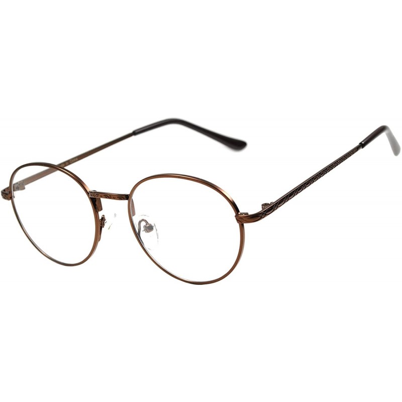 Round Round Retro Small Circle Tint & Mirror Colored Lens 43-55 mm Sunglasses Metal - Round_070_45mm_bronze - CQ1899ACG54 $7.37