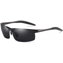 Aviator Classic Aluminum-Magnesium Sunglasses for Men's Sports Polarized Cycling Eyeglasses - A - CF18QR72WZ3 $65.82