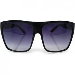 Cat Eye Large Oversized Retro Square Flat Top Black Tortoise Sunglasses UV 400 for women unisex men - SM1123 - CX18L99ROKK $2...