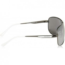 Shield Men's 5033SP Metal Shield Sunglasses with 100% UV Protection- 70 mm - Gunmetal - CG18NKIGLN2 $27.25