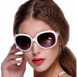 Oversized Women's Retro Vintage Sunglasses Shades Oversized Designer Lens Outdoor Driving Eyewear Glasses Sunglasses - CA18RO...
