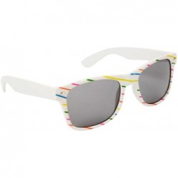Wayfarer Sunglasses White (Fancies By Sojayo the Stripe Collection) - CZ18DO6GM7R $20.02