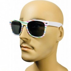 Wayfarer Sunglasses White (Fancies By Sojayo the Stripe Collection) - CZ18DO6GM7R $8.17