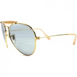 Aviator Light Tint Lenses Classic Vintage Retro 80s Fashion Mens Womens Sunglasses - Gold 1 - CM189REDAS5 $30.66