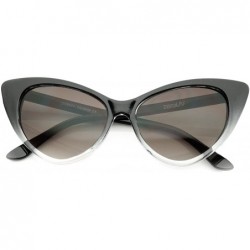 Cat Eye Women's Retro Oversized High Point Cat Eye Sunglasses 54mm - Black-fade / Smoke Gradient - C912NGET3DA $19.63