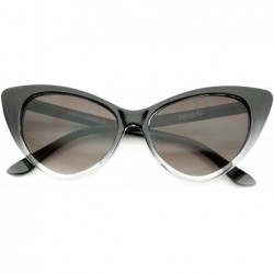 Cat Eye Women's Retro Oversized High Point Cat Eye Sunglasses 54mm - Black-fade / Smoke Gradient - C912NGET3DA $11.94