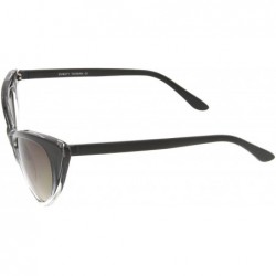 Cat Eye Women's Retro Oversized High Point Cat Eye Sunglasses 54mm - Black-fade / Smoke Gradient - C912NGET3DA $11.94