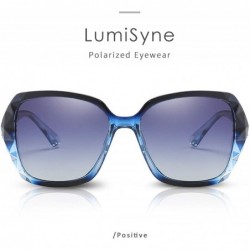 Oversized Sunglasses Women Gradient Mirrored Polarized UV protection-Oversized Diamond Rhinestone Outdoor Travel Gift box - C...