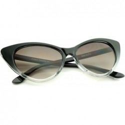 Cat Eye Women's Retro Oversized High Point Cat Eye Sunglasses 54mm - Black-fade / Smoke Gradient - C912NGET3DA $11.94