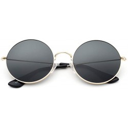 Round Oversized Retro Round Polarized Sunglasses for Women Circle Lens Large Frame 100% UV Protection - CG194IWIAE2 $13.42