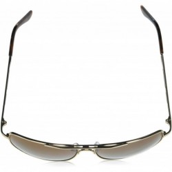 Shield Men's 5045SP Classic Metal Rectangular Sunglasses with 100% UV Protection- 60 mm - Gold & Tortoise - C5196IMA5HR $14.31