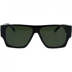 Square Kush Black Square Sunglasses Mens Thick Temples Stylish Modern Shades UV 400 - Black - CD18UEZKR8A $9.10
