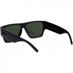 Square Kush Black Square Sunglasses Mens Thick Temples Stylish Modern Shades UV 400 - Black - CD18UEZKR8A $9.10