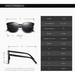 Cat Eye Polarized Sunglasses Men Women Luxury Retro Sun Glasses Outdoors-Cat Eye Frame - B - C2190ECITCK $26.72