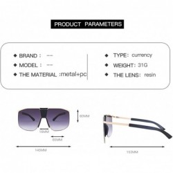 Rectangular Unisex Oversized Square Sunglasses for Women Men UV Protection Fashion Large Frame Stylish Inspired 18418 - C1 - ...