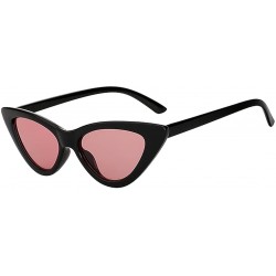 Cat Eye Cruisers Sunglasses Womens Transparent Designer - Black + Sea Red - CP18CSZR47M $22.41