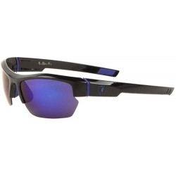 Sport Rimless Curved Frame Sports Sunglasses - Purple - CV199DAH46Y $18.19