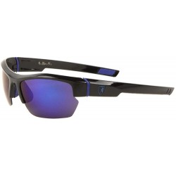 Sport Rimless Curved Frame Sports Sunglasses - Purple - CV199DAH46Y $35.92