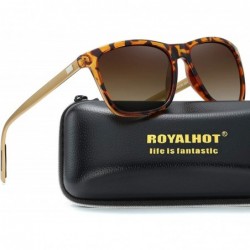 Oval Men Women Polarized Sunglasses Aluminum Magnesium Alloy Driving Sun Glasses Shades Male 90083 - Leopard - C118X4H9MIE $3...