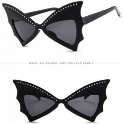 Sport Fashion Polarized Sunglasses - REYO Classic Retro Bat Shape Glasses Unisex Sunglasses Eyewear For Men/Women - C - CQ18N...