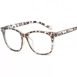 Aviator Sun Glasses Fashion Personality Cat's Eye Outdoor Leisure Clear Lens Plain 2 - 3 - CW18YLZG4ZZ $18.52