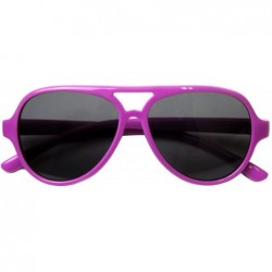 Aviator Top Flyer - Toddler's First Sunglasses for Ages 2-4 Years - Fuchsia - CZ186R27AA8 $19.16