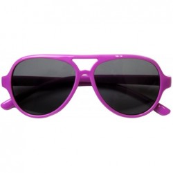 Aviator Top Flyer - Toddler's First Sunglasses for Ages 2-4 Years - Fuchsia - CZ186R27AA8 $11.69