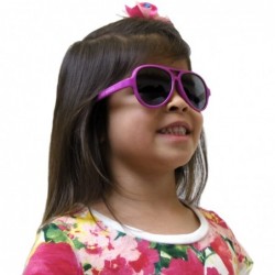 Aviator Top Flyer - Toddler's First Sunglasses for Ages 2-4 Years - Fuchsia - CZ186R27AA8 $11.69