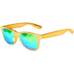 Goggle Kaleidoscope Festival Futuristic Sunglasses Diffracted - CM195A7LR28 $33.76