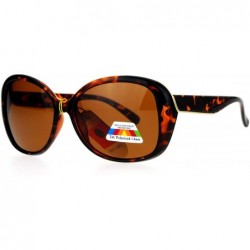 Oversized Antiglare Polarized Lens Oversize Butterfly Womens Sunglasses - Tortoise - CX12F1QGET5 $22.50