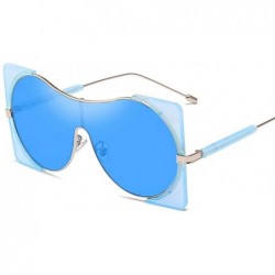 Oversized Sunglasses Fashionable Metal Large Frame Sunglasses Brilliant Ladies'Ultraviolet Protection - D - CN18Q0IMYZR $51.55