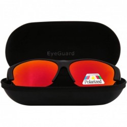 Oval Fit Over Polarized Lens Cover Sunglasses - Wear Over Prescription Glasses - Black - CY183AXCUY8 $14.56