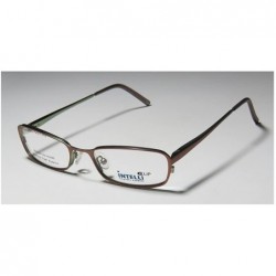 Rimless 733 Mens/Womens Designer Full-rim Sunglass Lens Clip-Ons Flexible Hinges Eyeglasses/Spectacles - Mocha / Green - C312...