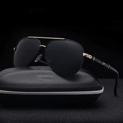 Aviator Sunglasses Men Polarized Fashion Classic Pilot Sun Glasses Y7005 C1BOX - Y7005 C2box - CF18XDWNDWY $18.33