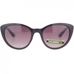 Cat Eye Polarized Womens Classic Mod Cat Eye Designer Fashion Sunglasses - Purple Burgundy - C718ONDG957 $9.79