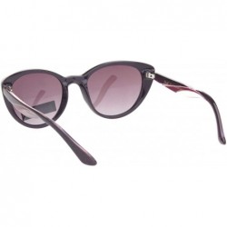 Cat Eye Polarized Womens Classic Mod Cat Eye Designer Fashion Sunglasses - Purple Burgundy - C718ONDG957 $9.79