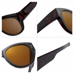 Shield Oversized Lens Cover Sunglasses Mirrored Polarized Lens for Men Women - C1184G5576W $18.46