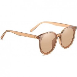 Round Women Round Polarized Sunglasses Female Vintage Travel Driving Sun Glasses - C3brown - CC199HN7EGT $13.26