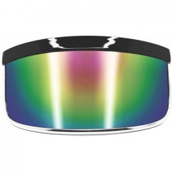 Shield Face Shield Visor - Side and Front Face Coverage - Ideal For Long Term Wear Reusable Sunglasses - CI18QQWYL0K $26.87