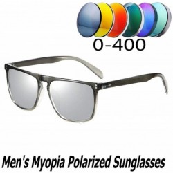 Square 2019 new finished myopia polarized sunglasses fashion bright men's nail sunglasses uv400 - C418ZUDXEE8 $17.90