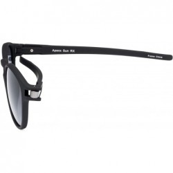 Oval Key Hole Style Oval Premium Nylon Sunglasses 100% UV protection for men and women - Black - C618XWOXHO5 $18.32