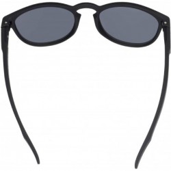 Oval Key Hole Style Oval Premium Nylon Sunglasses 100% UV protection for men and women - Black - C618XWOXHO5 $18.32