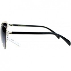 Butterfly VG Occhiali Sunglasses Rectangular Butterfly Cateye Womens Designer Shades - Black Silver - C31875WO7ET $11.58