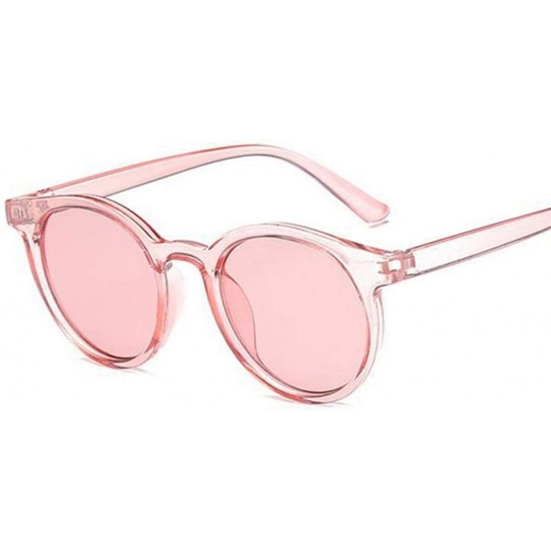 Round Suitable for Parties - Convenient for Shopping and Entertainment Sunglasses Women's Round Sunglasses - Pinka - CU197Y06...